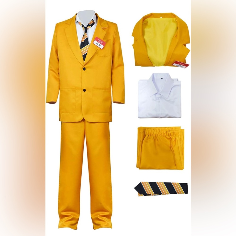 Bob Beetlejuice Yellow Suit Costume